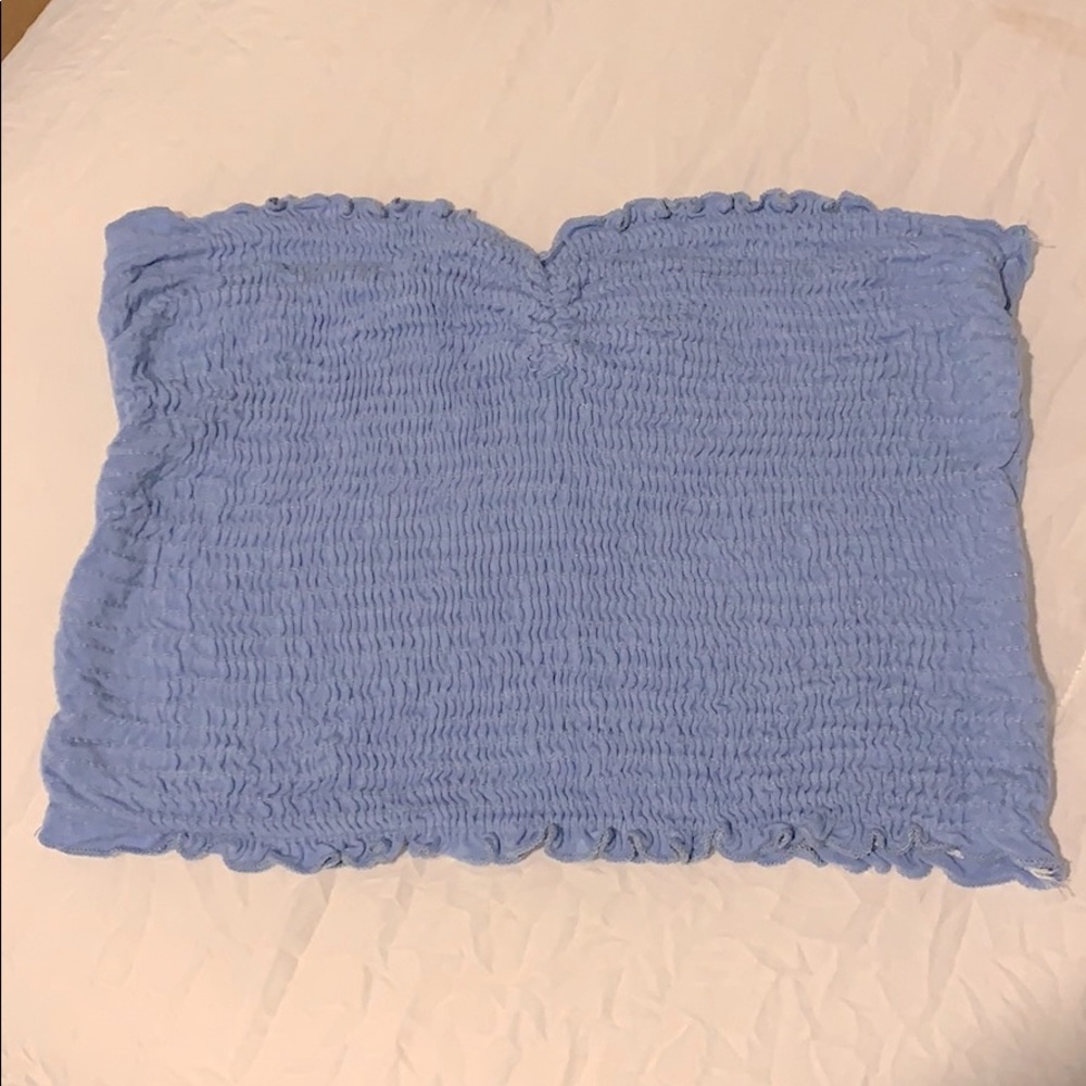 Blue tube top